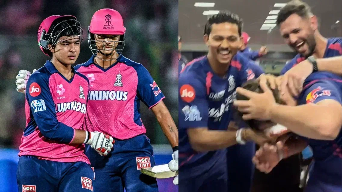 Yashasvi Jaiswal celebrates young batter's birthday (Image: AFP/ Rajasthan Royals)